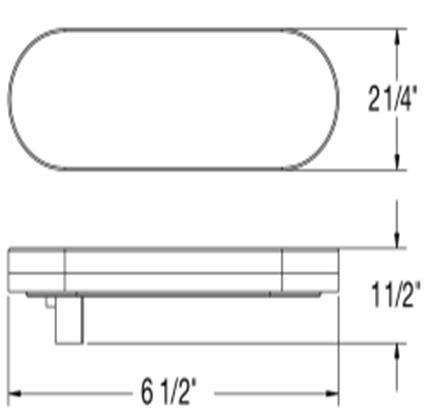 LED 6" Tornado Series Round Stop/Turn/Tail Light