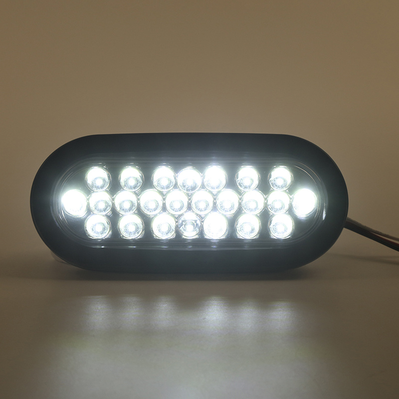 LED 6" Oval Turn Signal Light Truck/Trailer Tail Light Flash