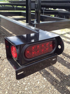 Long Haul New Trailer/Truck Steel Housing Box with Oval Tail Light & Round LED Lights