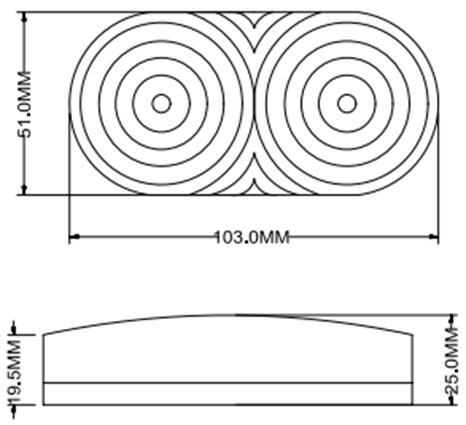 LED 2" Tornado Series Round Stop/Turn/Tail Light