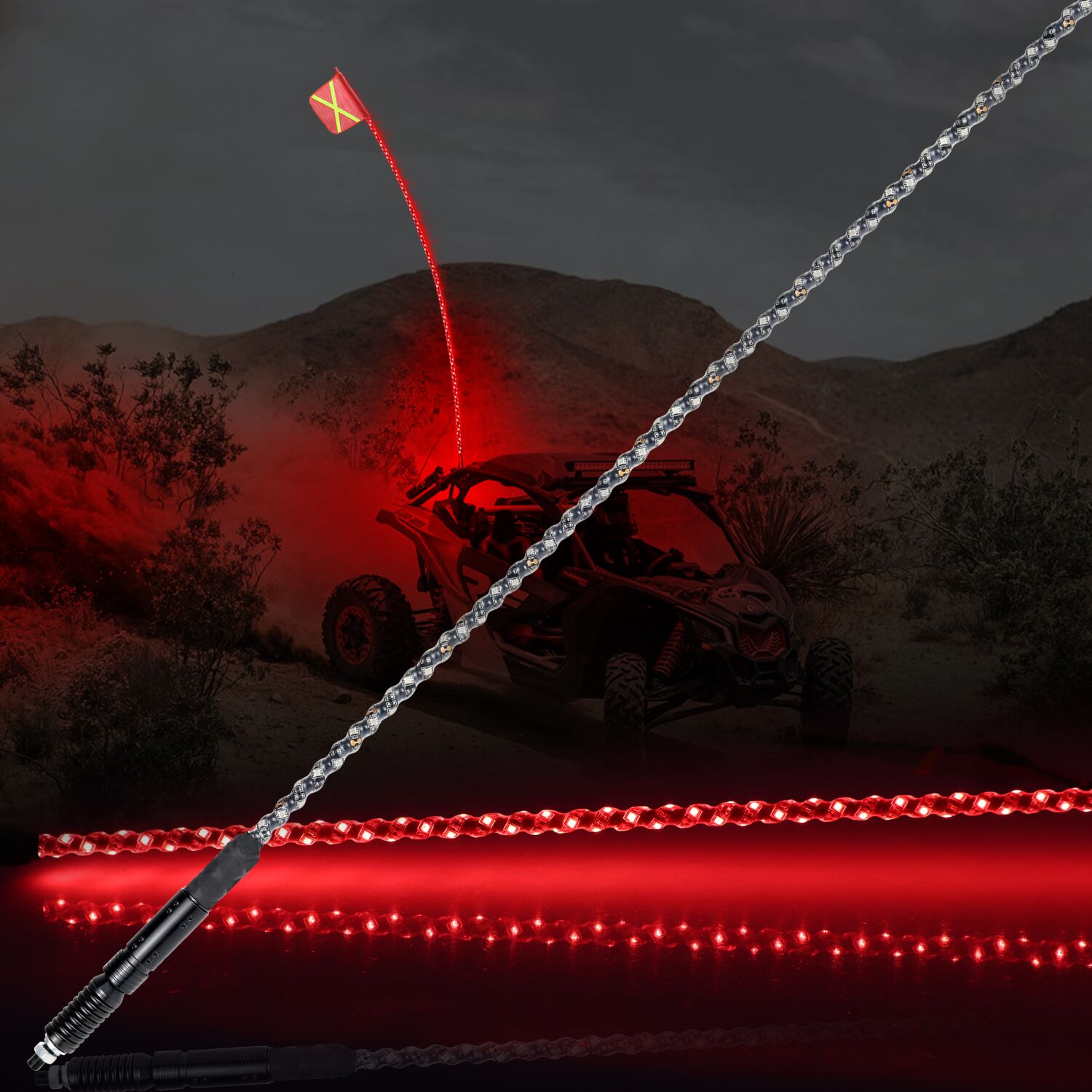 Whole Bar Waterproof LED SAFETY FLAG 2.4M