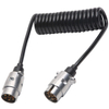 7 Pin Trailer Extension Lead 3m Long with 7 Core Cable Two Male Metal Plug